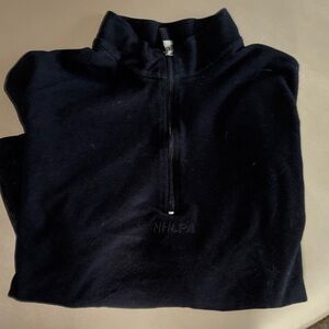 NHLPA Men's Black Half-Zip Sweater